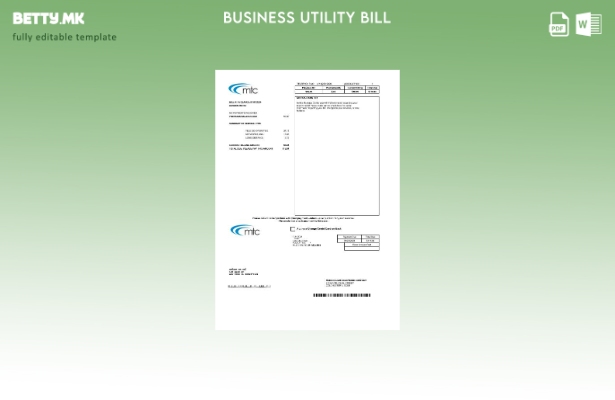 Бизнис сметка за комунални услуги во САД Илиноис MTC